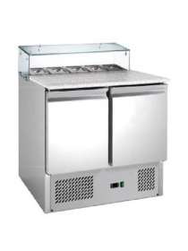 Саладетта с гранитной поверхностью и стеклом Hurakan HKN-GXSD2GN-GC